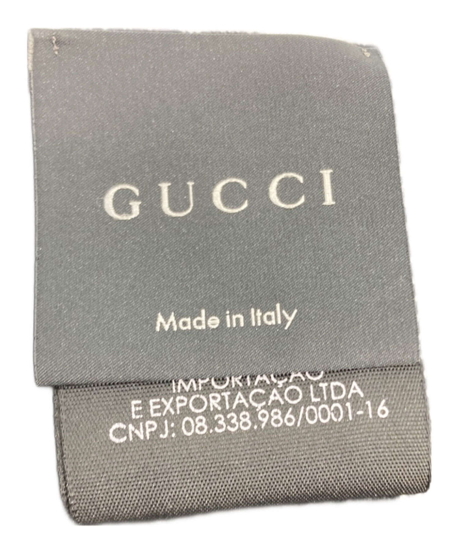 中古・古着通販】GUCCI (グッチ) GG柄ウールフリンジマフラー ブラック