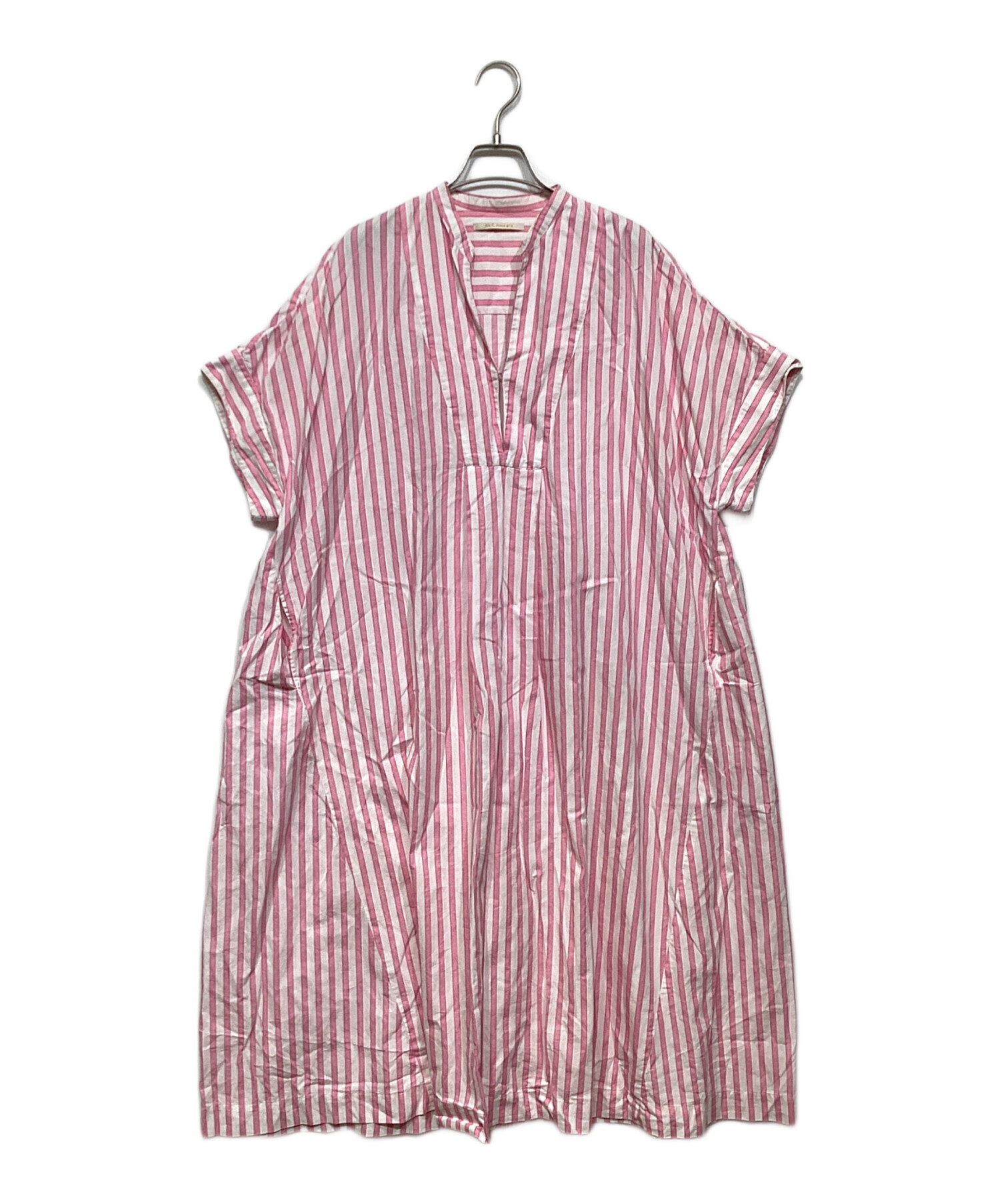 中古・古着通販】ne quittez pas (ヌキテパ) Poplin Stripe Big Shirts