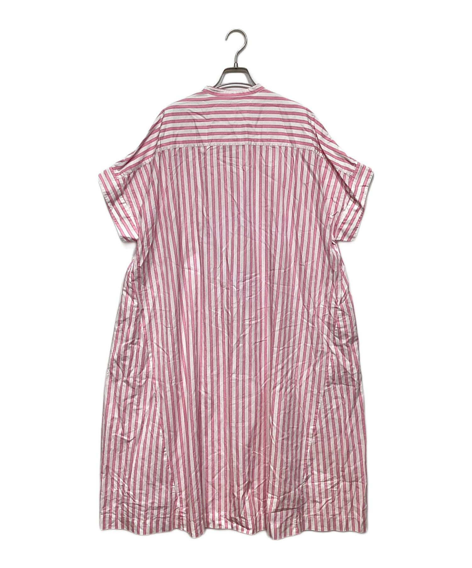 中古・古着通販】ne quittez pas (ヌキテパ) Poplin Stripe Big Shirts