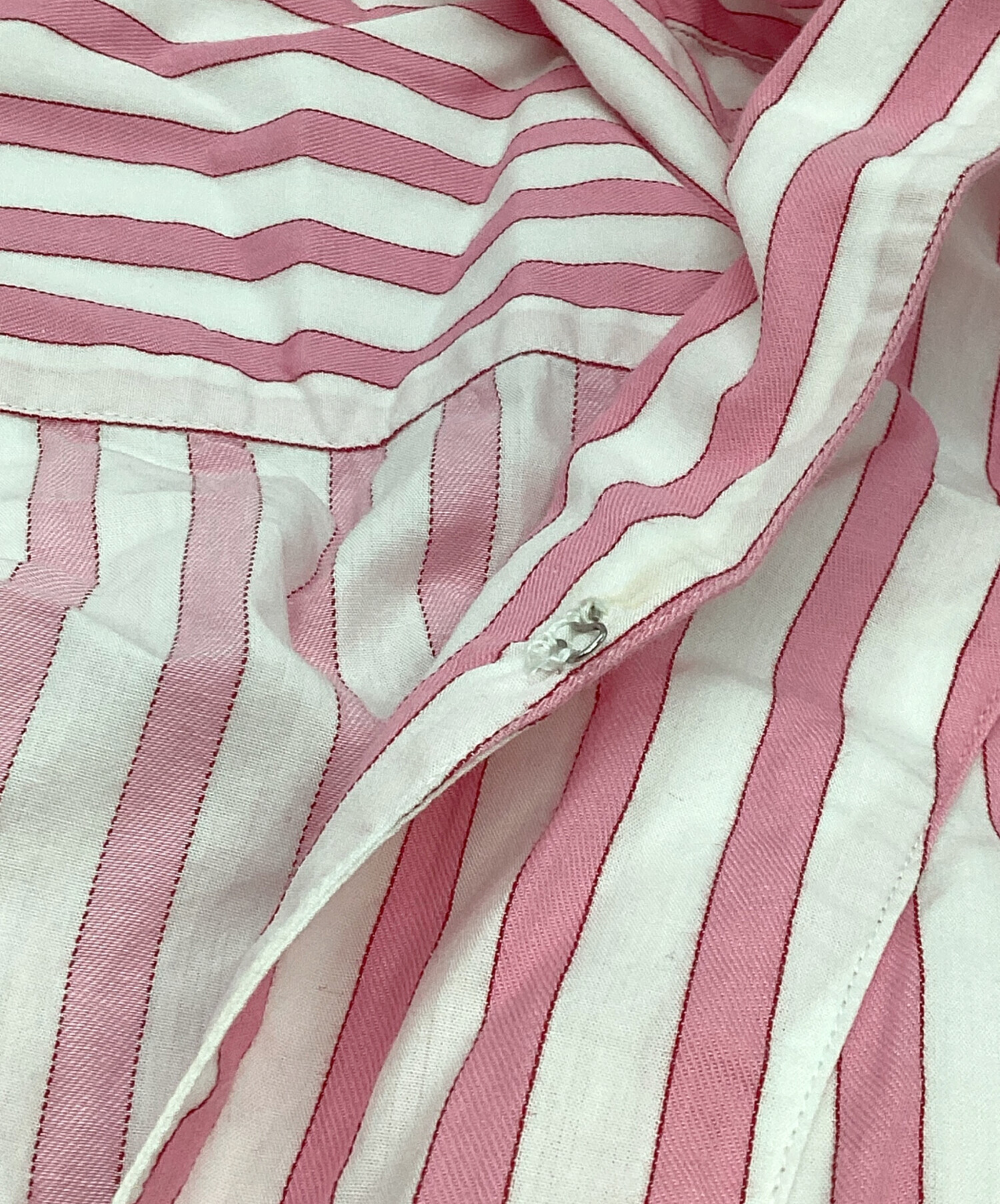 中古・古着通販】ne quittez pas (ヌキテパ) Poplin Stripe Big Shirts