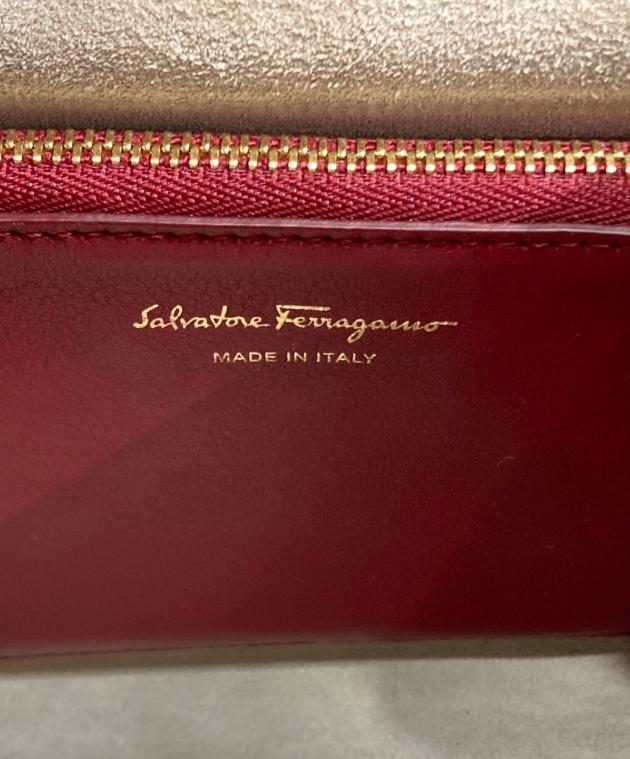 美品♡レア♡フェラガモ♡リザード♡3wayショルダーバッグ Salvatore Ferragamo ヴァラ型押リザードショルダー(ヴィンテージ