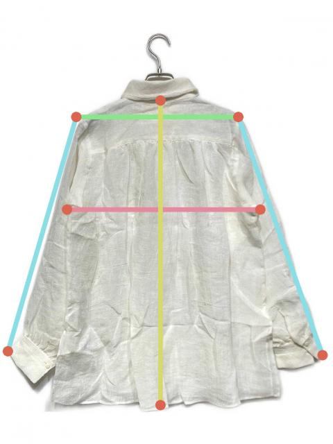 中古・古着通販】yunahica (ユナヒカ) フリルブラウス ホワイト サイズ