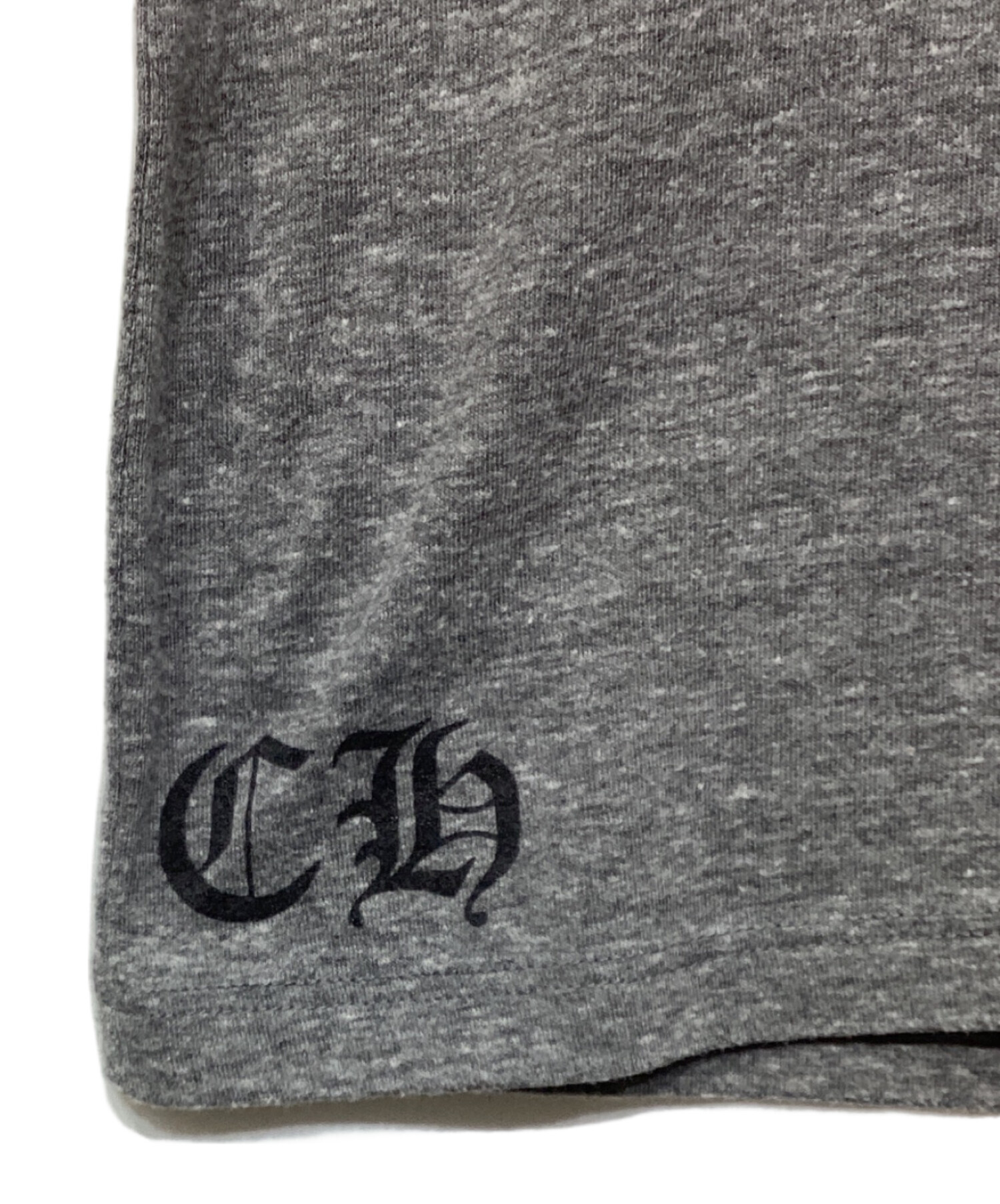 中古・古着通販】CHROME HEARTS (クロムハーツ) VネックTシャツ グレー