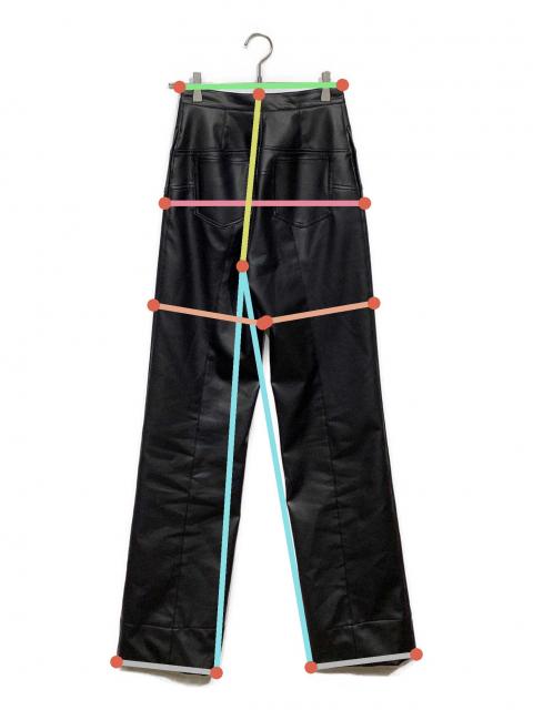 中古・古着通販】FETICO (フェティコ) フェイクレザー ハイライズ