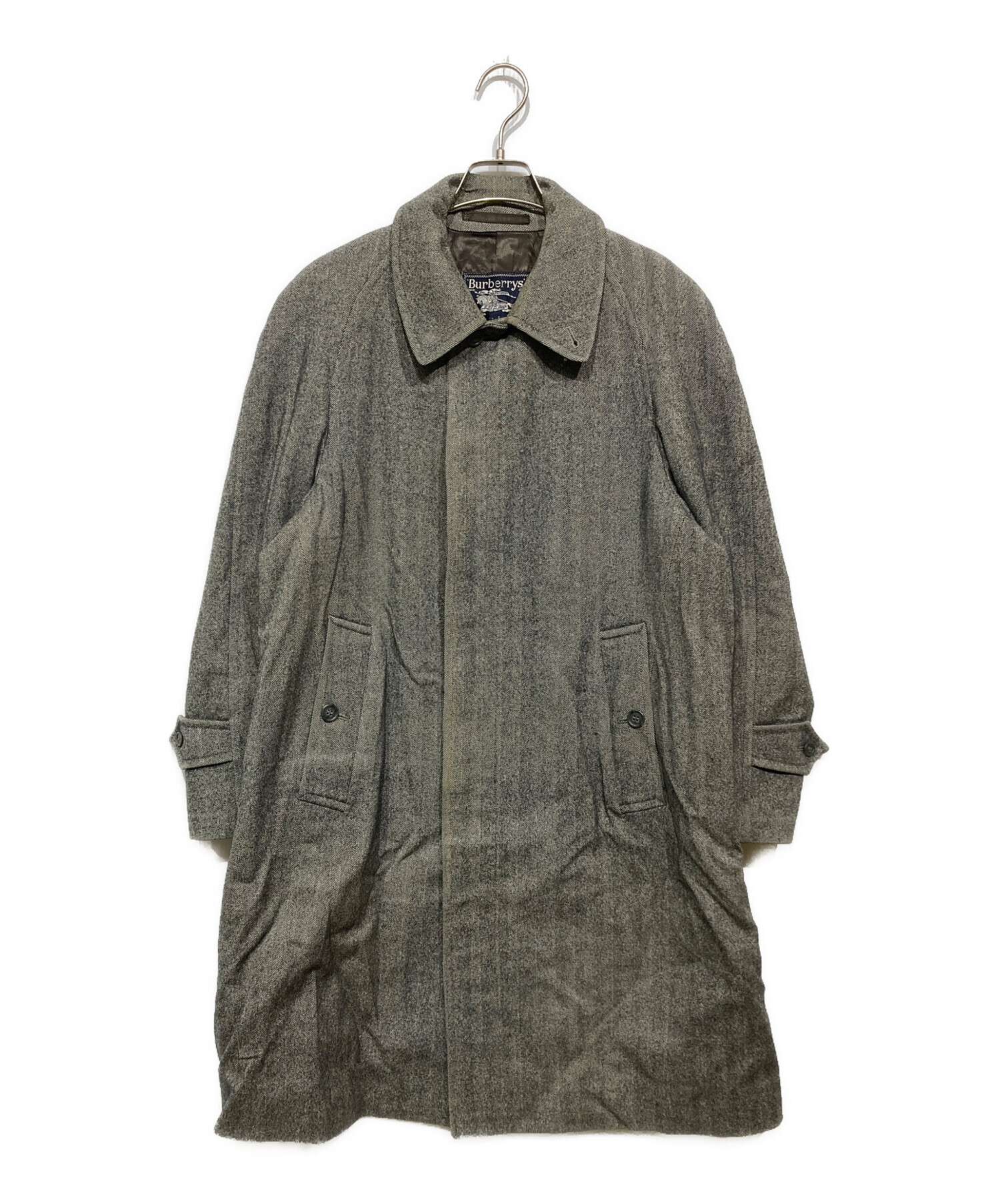 チ*バ様 ビンテージ Burberry's ヘリンボーンツイード ウールコート 中古・古着通販】Burberry's (バーバリーズ) ヘリンボーンツイード