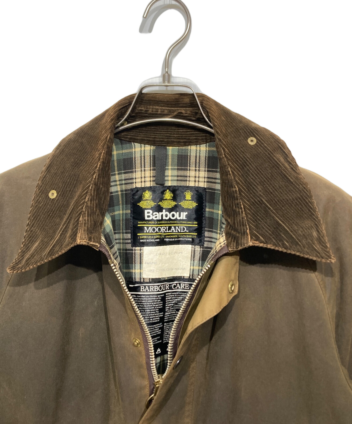 中古・古着通販】Barbour (バブアー) MOORLAND オイルドジャケット