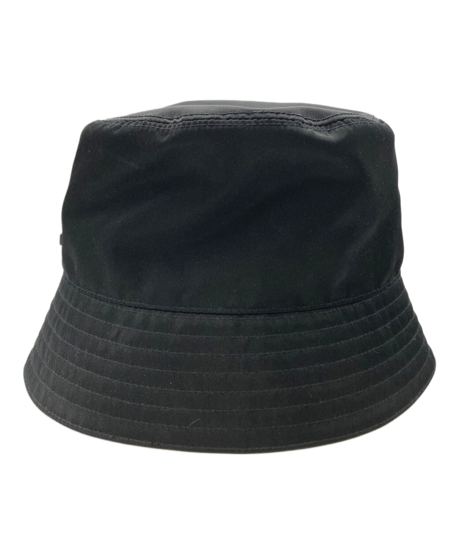 PRADA バケットハット Lサイズ RE-NYLON 中古・古着通販】PRADA (プラダ) Re-Nylon バケットハット ブラック