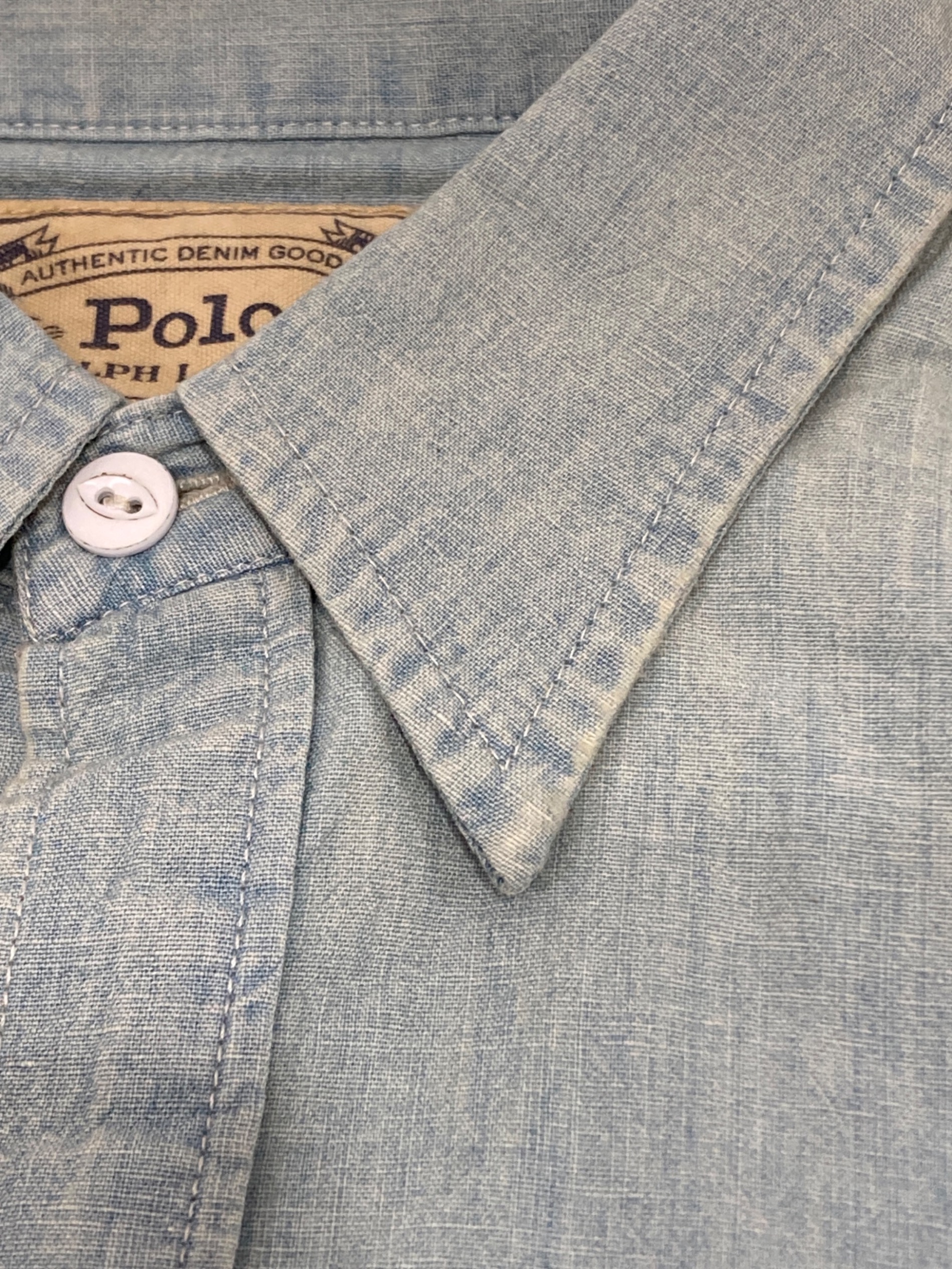 美品 ポロラルフローレン 洗えるストレッチ インディゴデニムロングワンピースＬ 中古・古着通販】POLO RALPH LAUREN (ポロ・ラルフローレン) マキシ