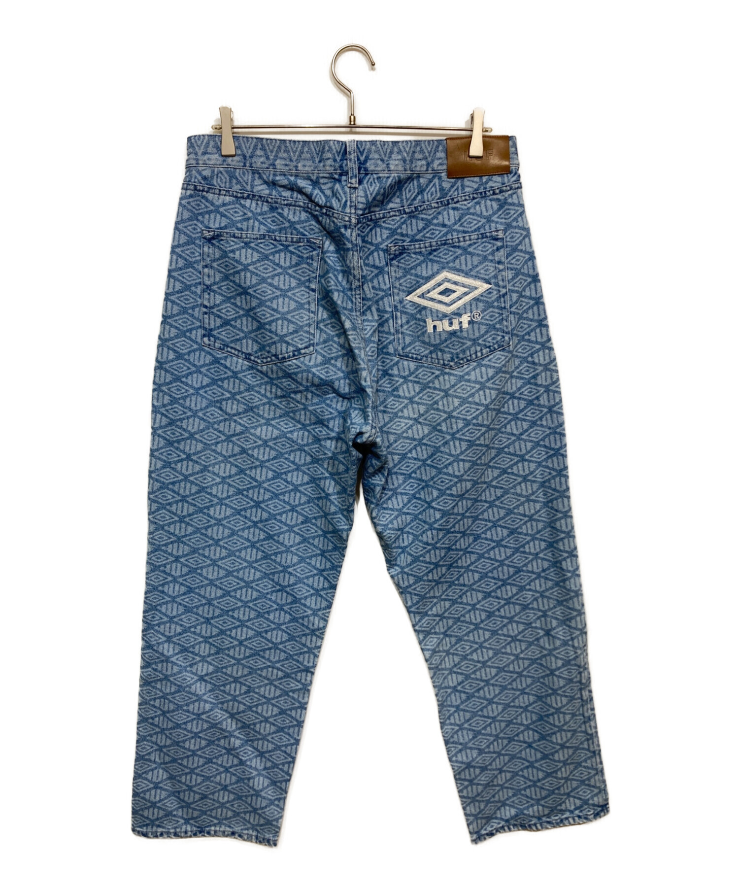 中古・古着通販】HUF (ハフ) UMBRO (アンブロ) 総柄デニムパンツ