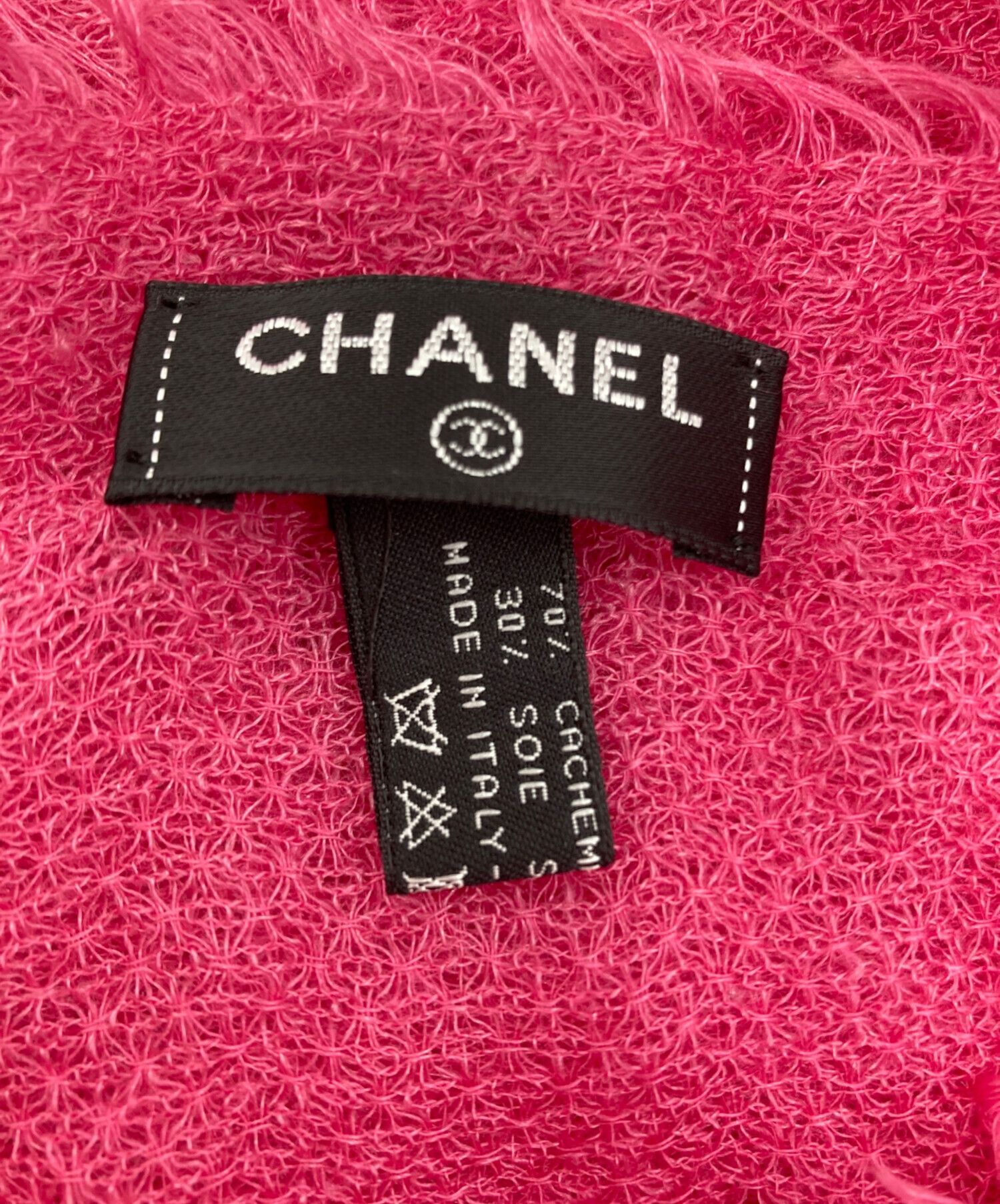 中古・古着通販】CHANEL (シャネル) ココマーク刺繍カシミヤシルク
