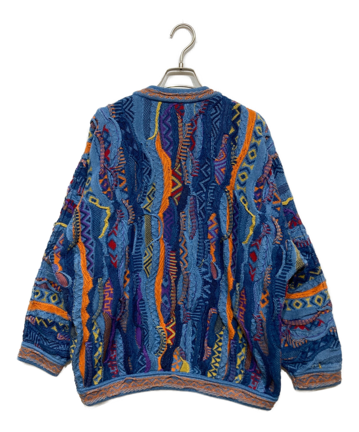 中古・古着通販】Coogi (クージー) 3Dニット ブルー サイズ:SS