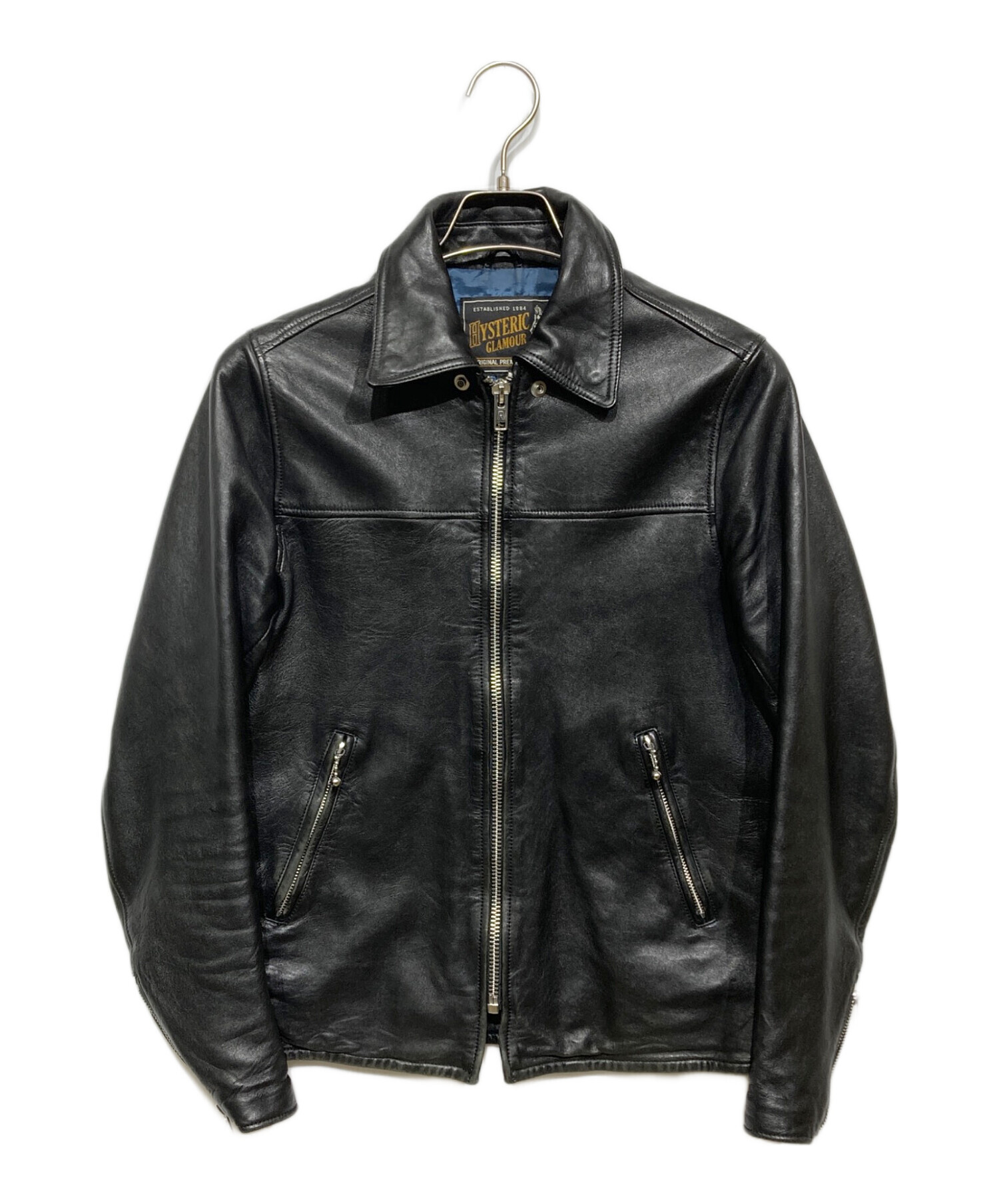 ヒステリックグラマー レザージャケット Lサイズ 中古・古着通販】Hysteric Glamour (ヒステリックグラマー) ラムレザー