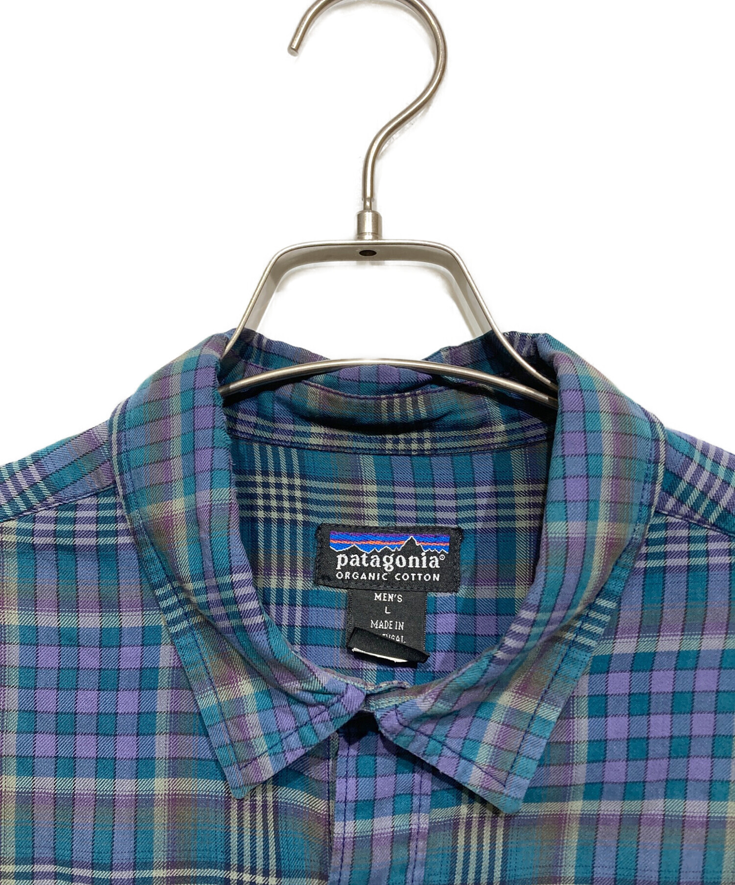 中古・古着通販】Patagonia (パタゴニア) チェックシャツ ブルー