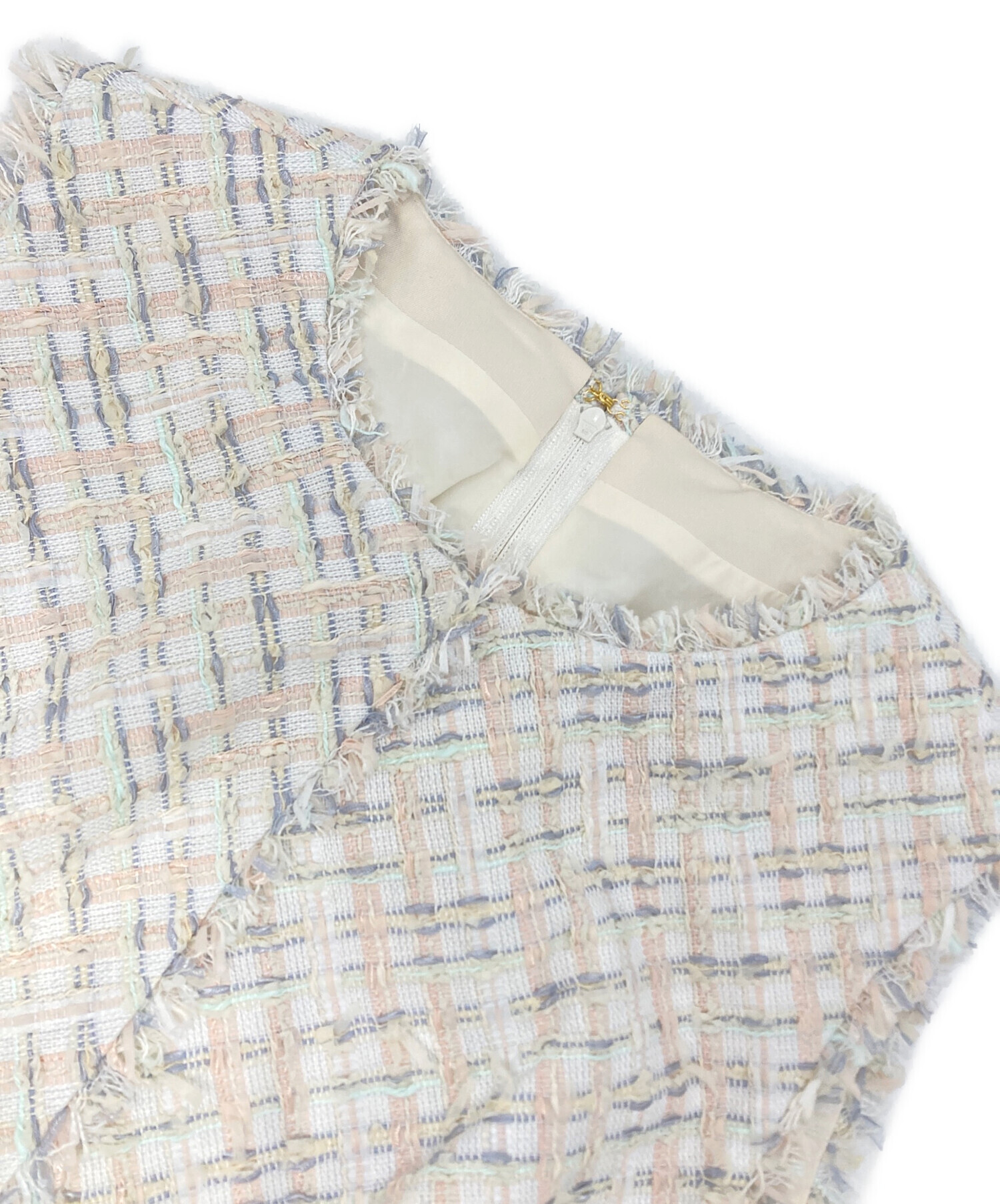 中古・古着通販】ANAYI (アナイ) ミックスツイードフレア ワンピース 