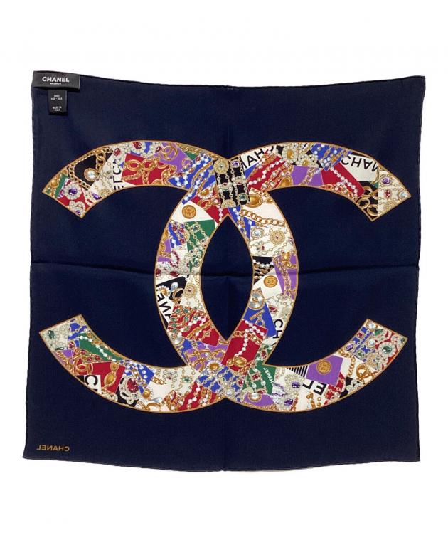 中古・古着通販】CHANEL (シャネル) ジュエリー柄 ココマーク スカーフ