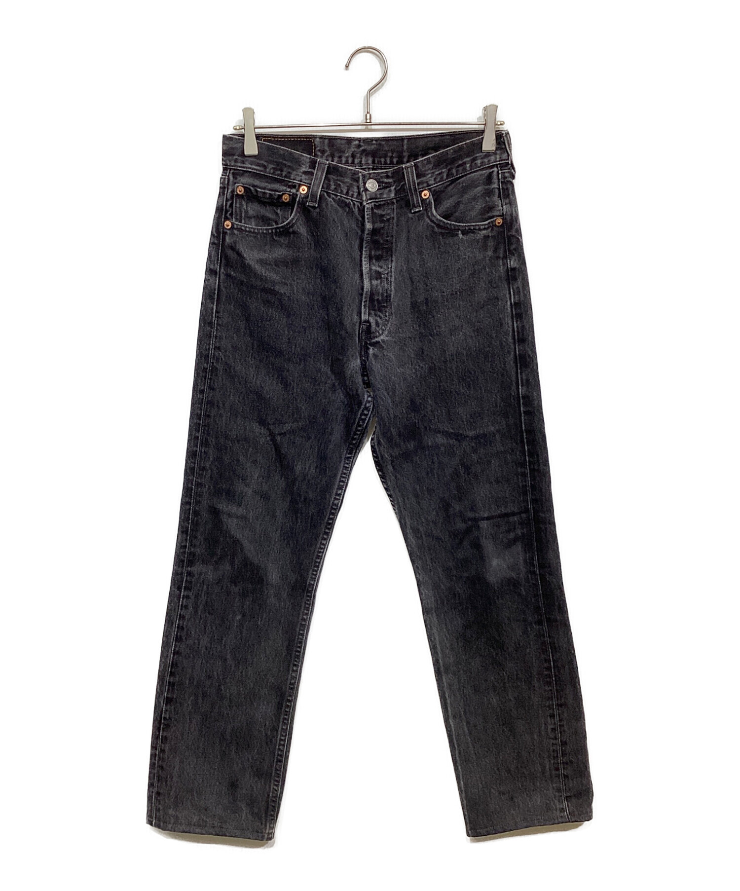 中古・古着通販】LEVI'S (リーバイス) 後染めブラックデニムパンツ