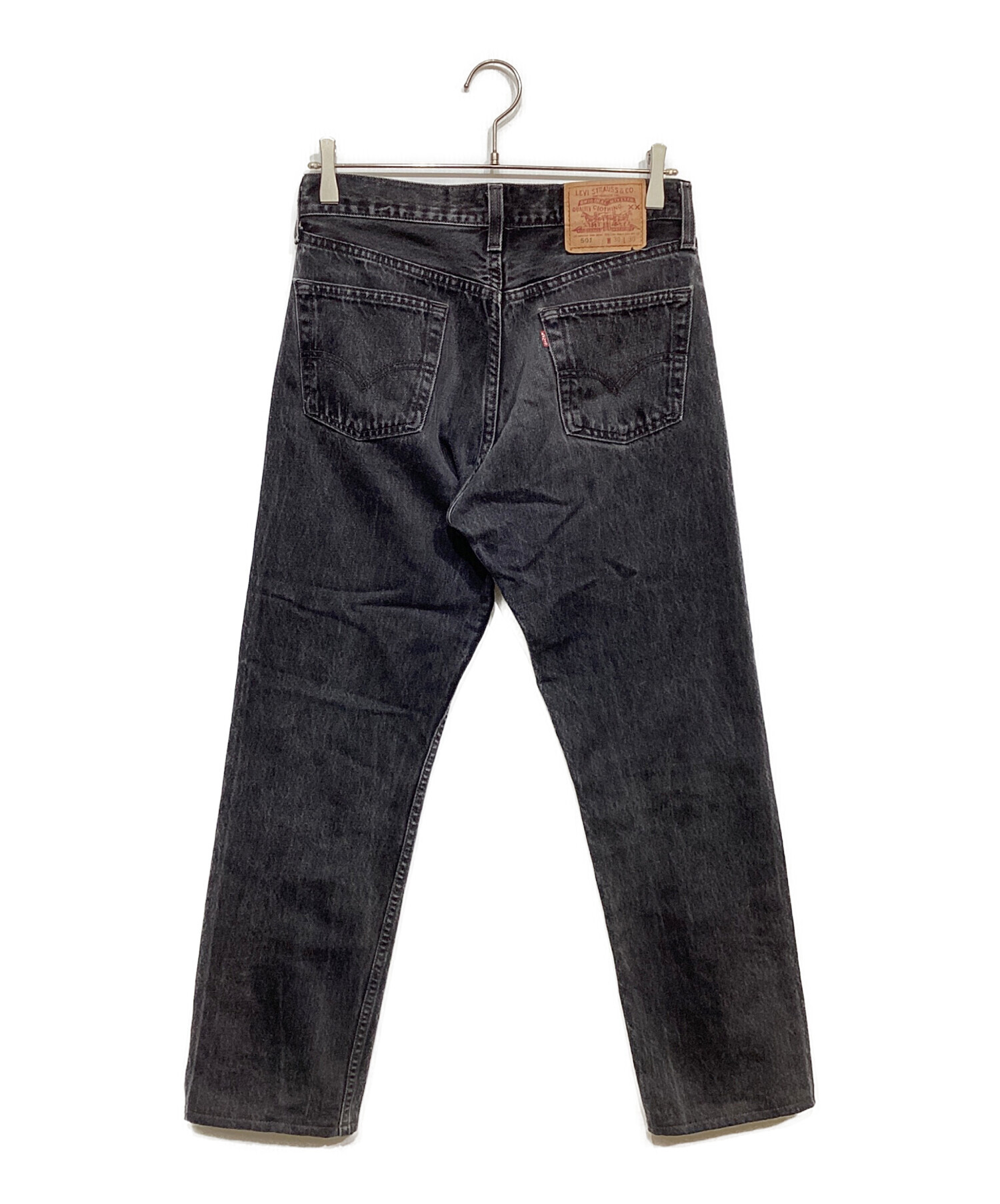中古・古着通販】LEVI'S (リーバイス) 後染めブラックデニムパンツ
