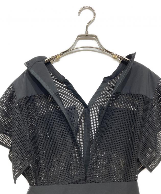 中古・古着通販】ANAYI (アナイ) メッシュラッセルフレア袖 ワンピース