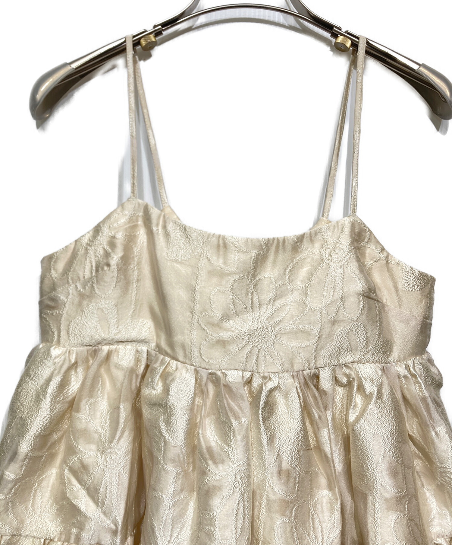 中古・古着通販】acka (エーシーケーエー) jacquard volume camisole