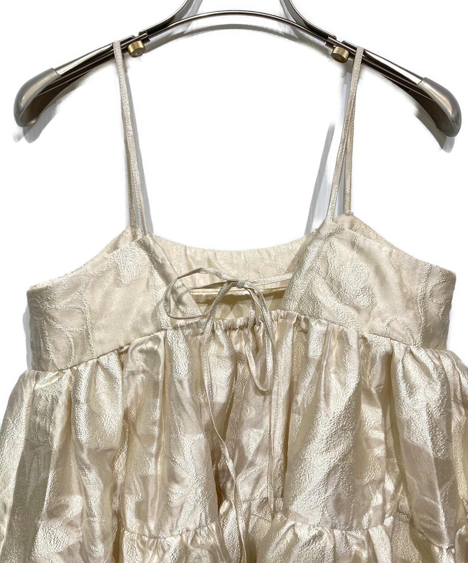 中古・古着通販】acka (エーシーケーエー) jacquard volume camisole