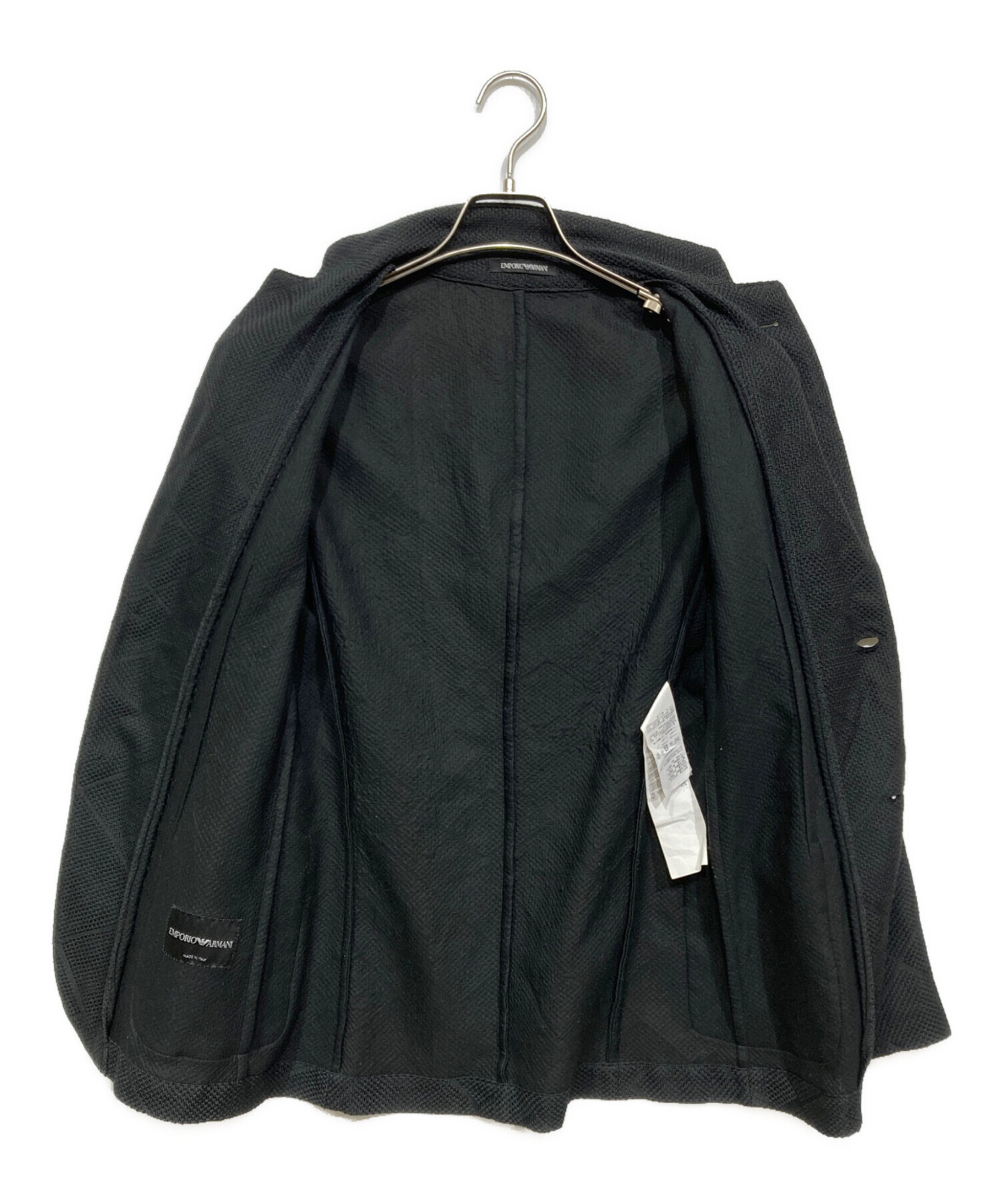EMPORIO ARMANI テーラードジャケット ブラック 46 春夏 中古・古着通販】EMPORIO ARMANI (エンポリオアルマーニ) テーラード