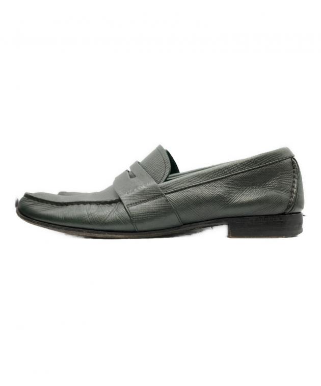 中古・古着通販】PRADA (プラダ) SAFFIANO PENNY LOAFER（サフィアーノ