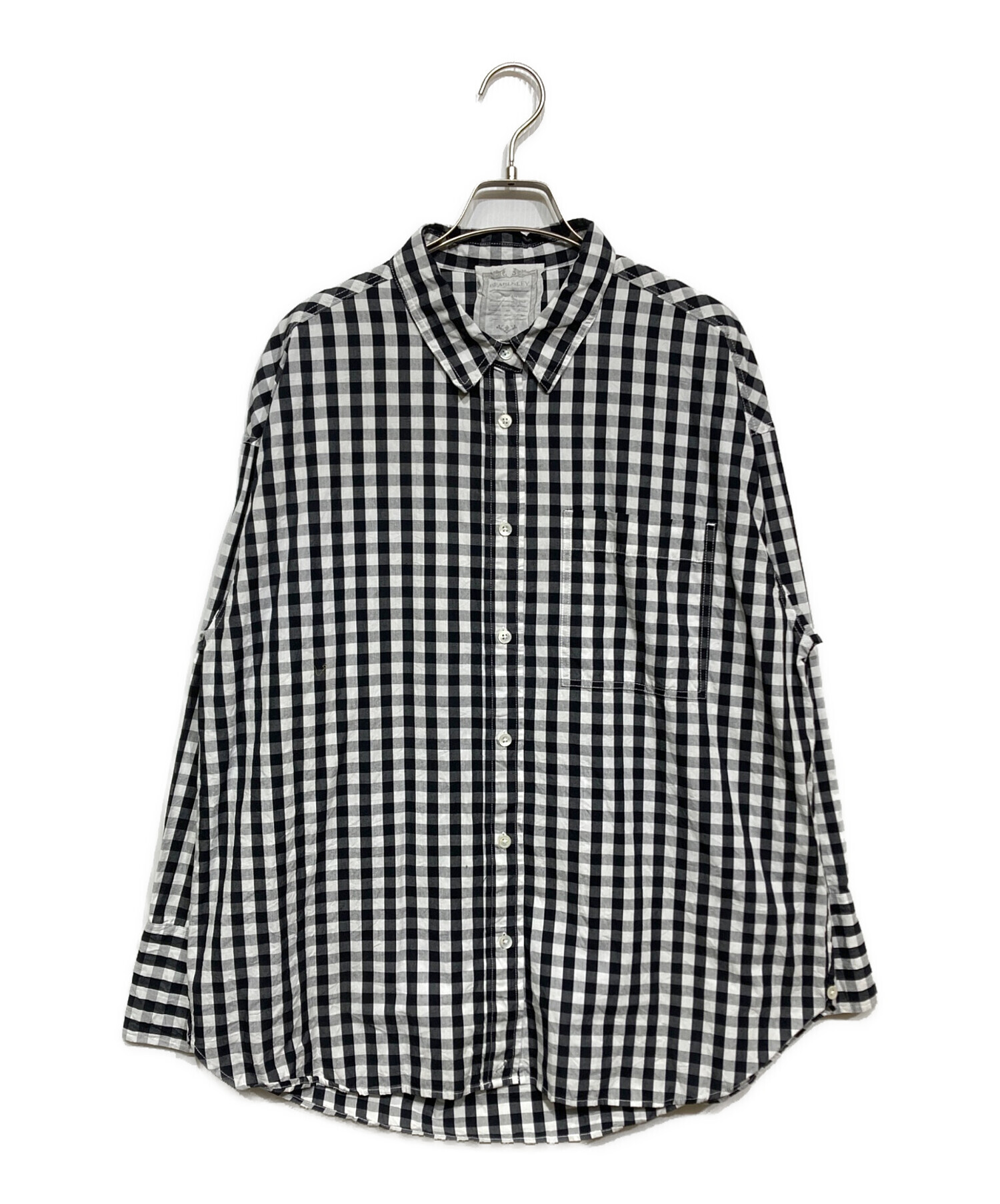 ビアズリー　シャツTシャツ　ギンガムチェック　フリーサイズ 中古・古着通販】BEARDSLEY (ビアズリー) ギンガムワッシャーシャツ