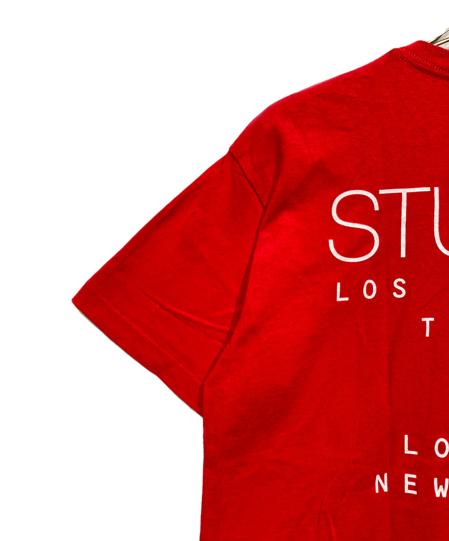 未開封　STUSSY スチューシー　Tシャツ　赤　L 中古・古着通販】stussy (ステューシー) LATLNYプリントTシャツ レッド