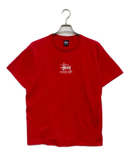 SKOLOCT アート　2017 年作品ステュシー大阪 中古・古着通販】stussy (ステューシー) LATLNYプリントTシャツ レッド