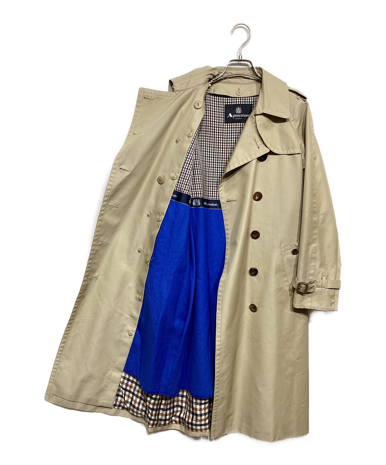 【極美品】Aquascutum　8 L トレンチコート 中綿ライナー付　ベルト 中古・古着通販】Aquascutum (アクアスキュータム) ライナー付き