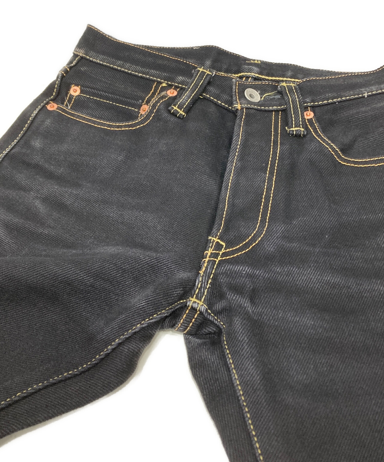 中古・古着通販】IRON HEART (アイアンハート) 21ozセルビッチブラック
