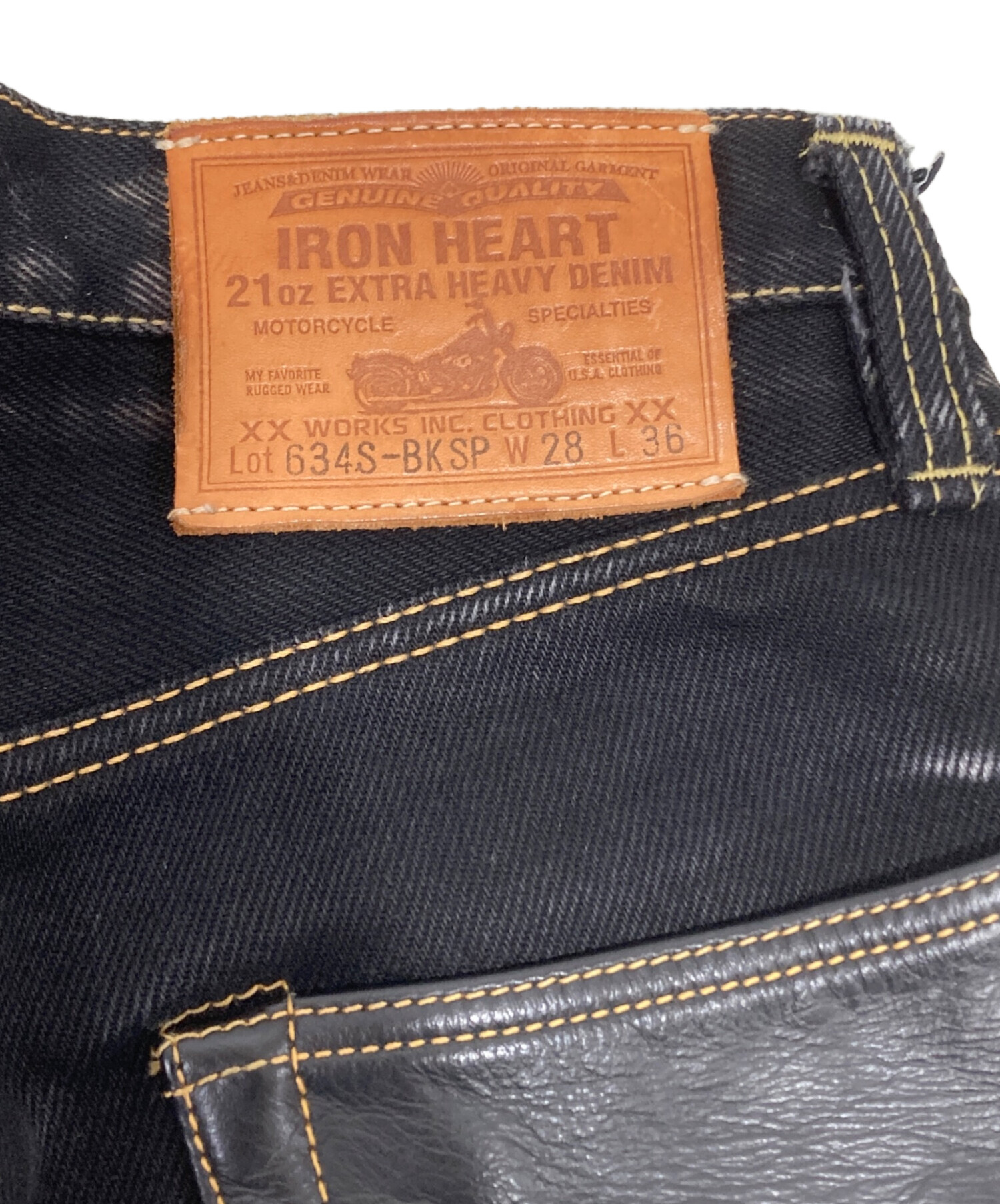 中古・古着通販】IRON HEART (アイアンハート) 21ozセルビッチブラック