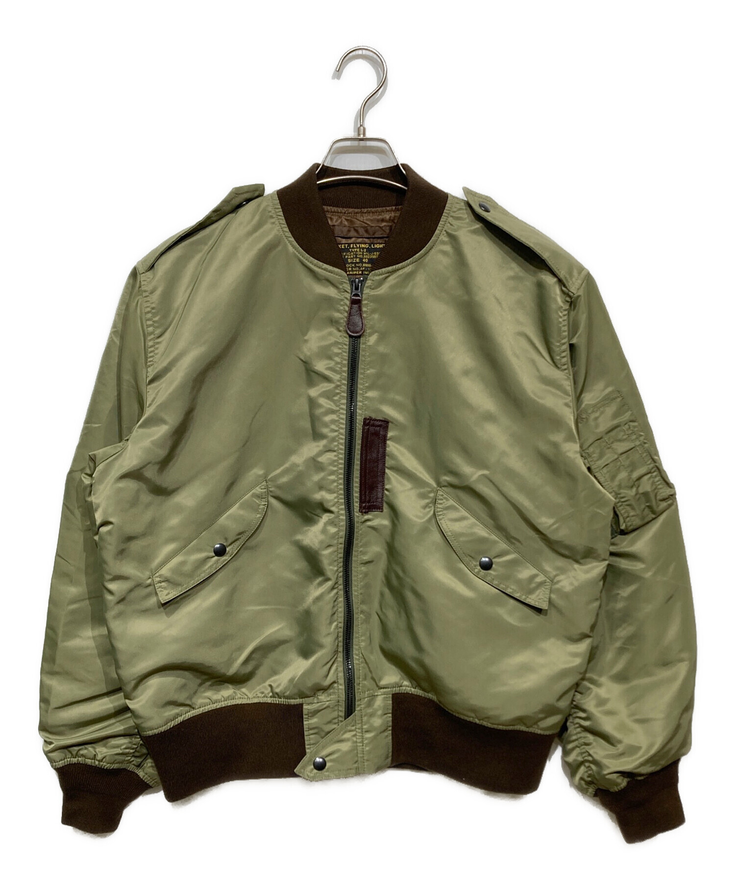 中古・古着通販】waiper (ワイパー) L-2フライトジャケット グリーン