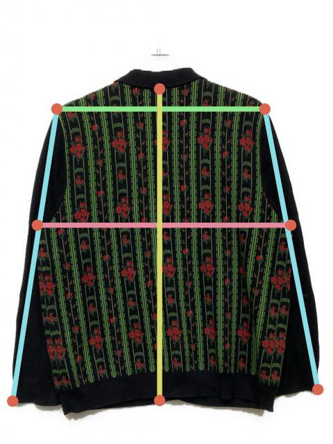 中古・古着通販】TTT MSW (ティー) Flower Jacquard Knit Cardigan