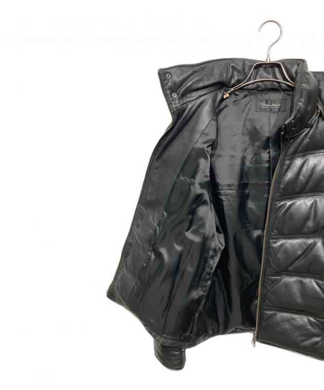 希少トルネードマート　real leather ダウンジャケット　ブラック 中古・古着通販】TORNADO MART (トルネードマート) レザーダウン