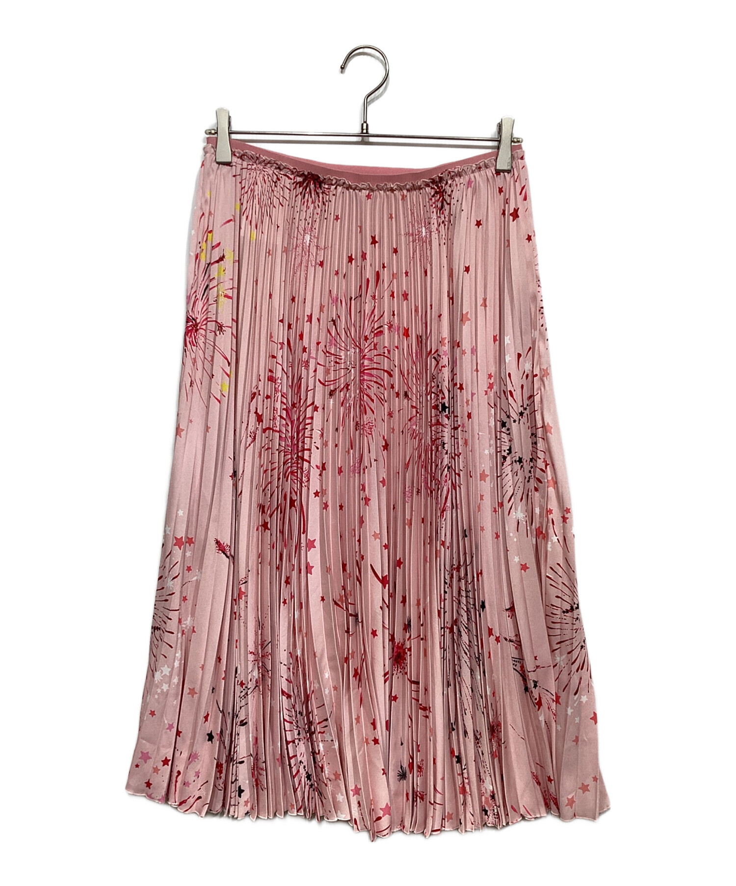 【VALENTINO プリーツスカート レッド サイズ38】 中古・古着通販】RED VALENTINO (レッドヴァレンティノ) 花火柄