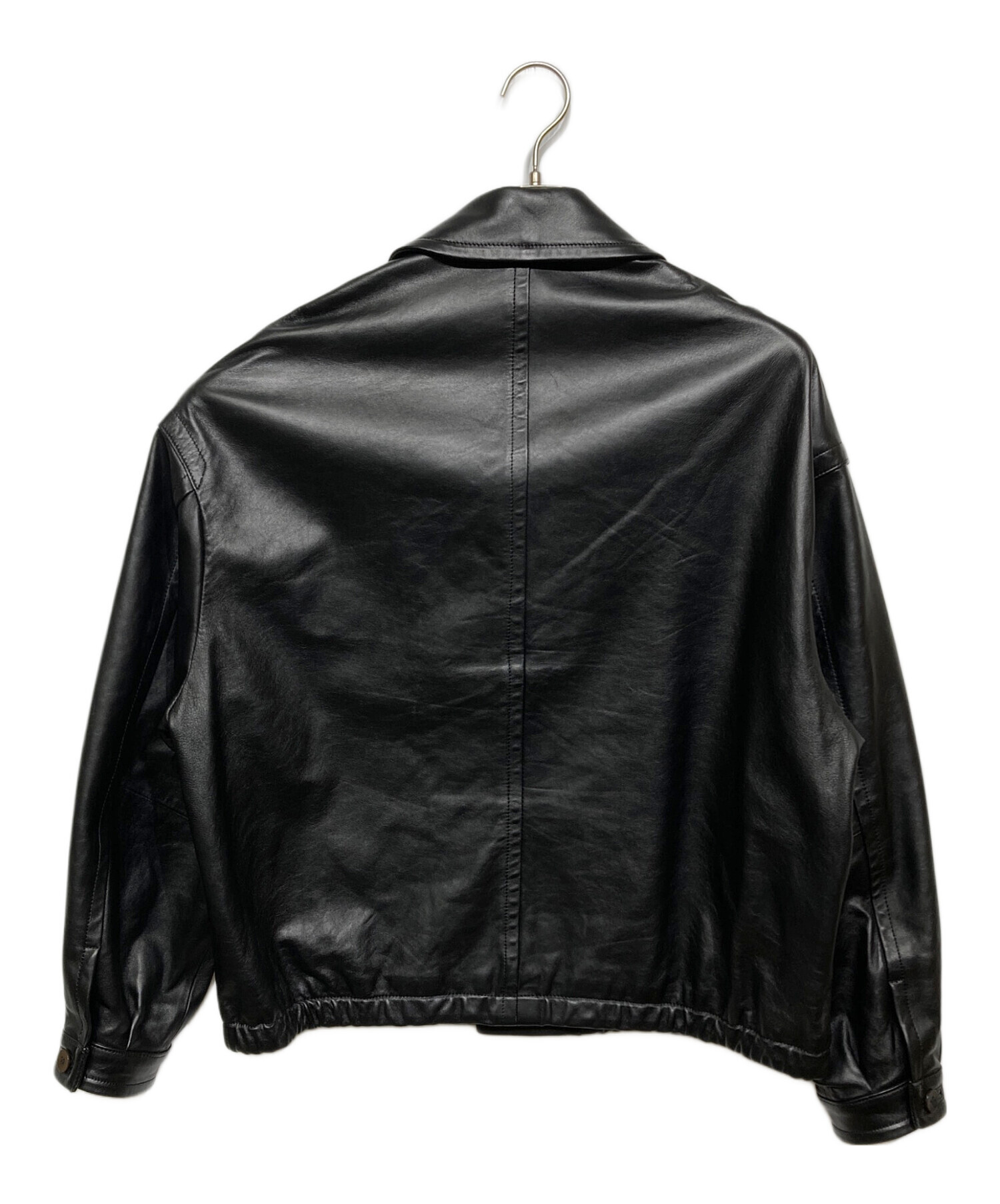 中古・古着通販】LIDnM (リドム) LEATHER SHORT BLOUSON ブラック