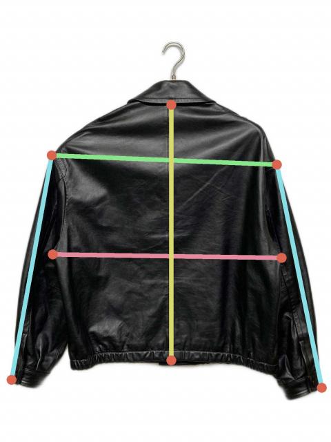 中古・古着通販】LIDnM (リドム) LEATHER SHORT BLOUSON ブラック