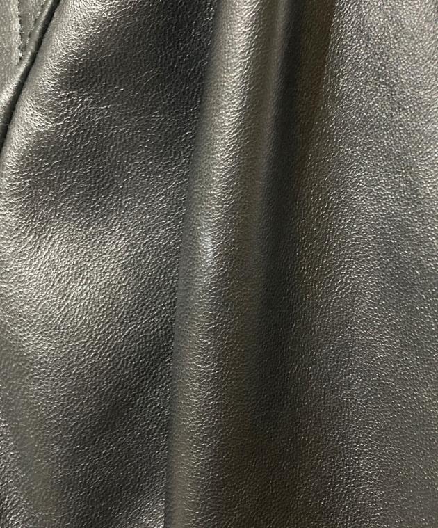 中古・古着通販】LIDnM (リドム) LEATHER SHORT BLOUSON ブラック