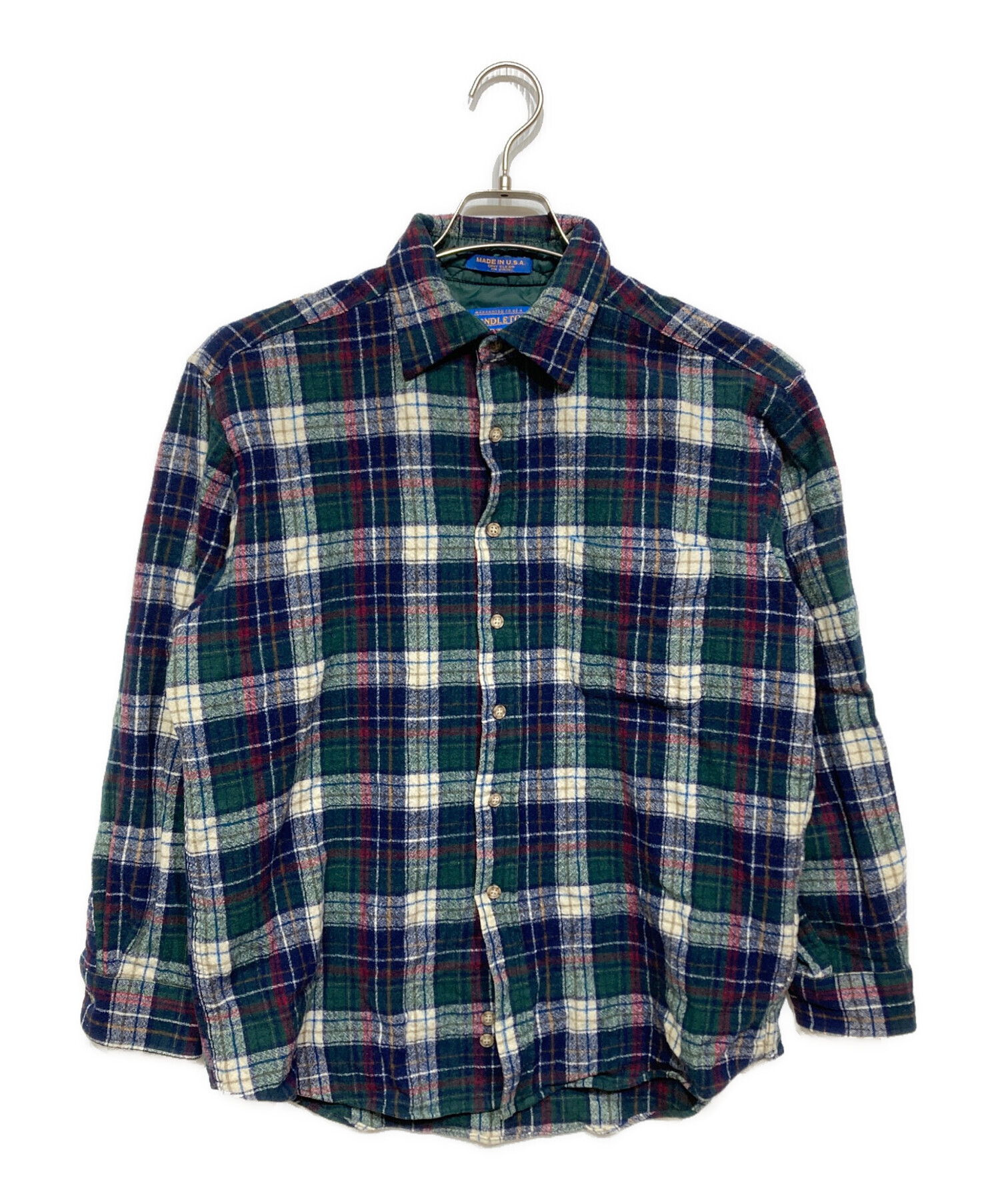 中古・古着通販】PENDLETON (ペンドルトン) フランネルシャツ ネイビー