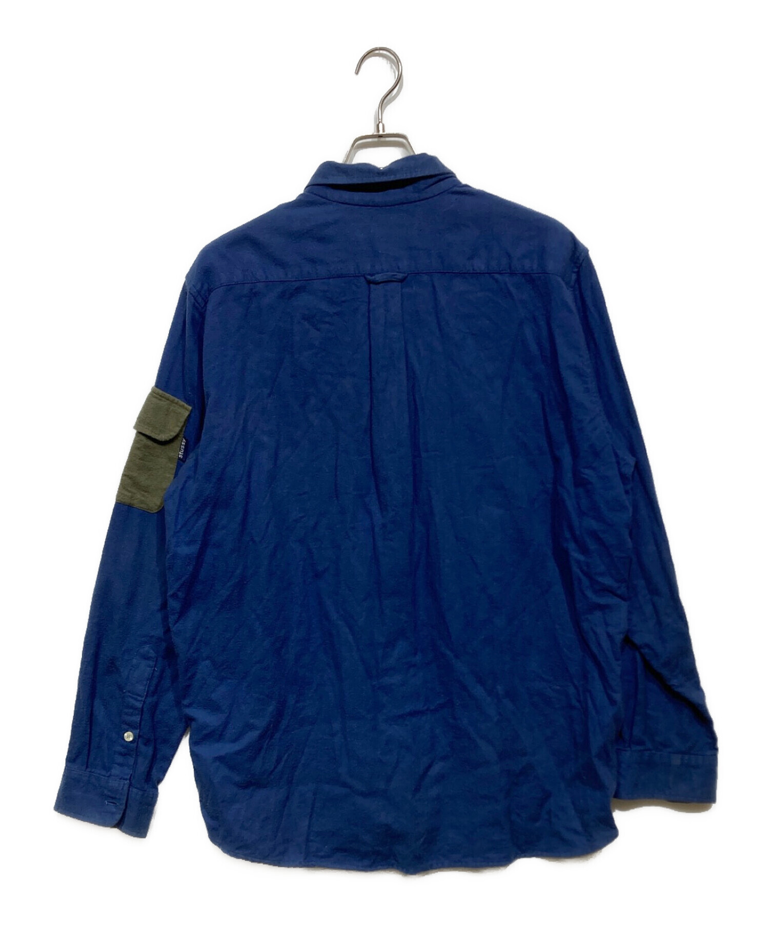 中古・古着通販】stussy (ステューシー) バイカラーネルシャツ