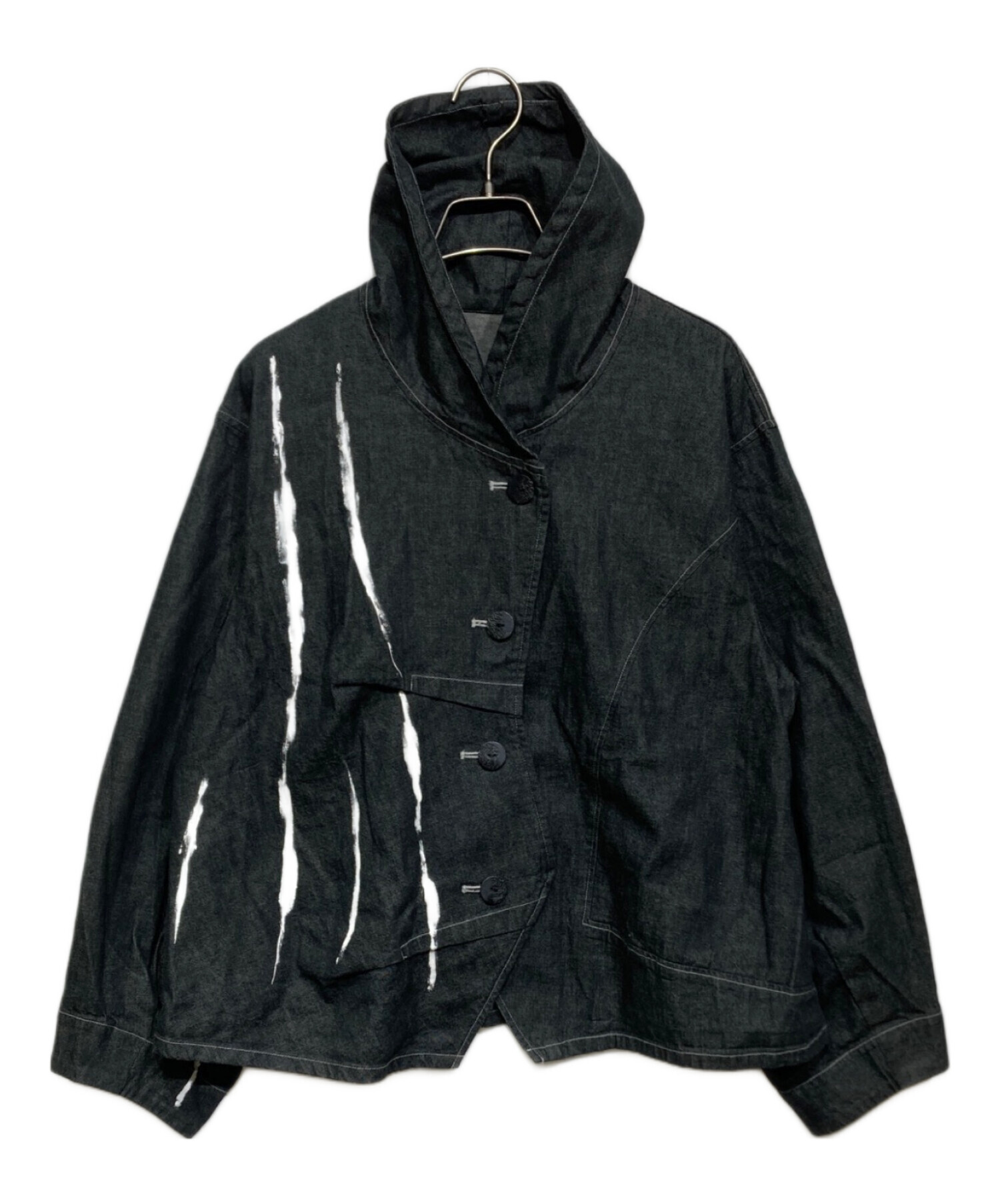 中古・古着通販】慈雨 (ジウ) アート柄デザインデニムジャケット
