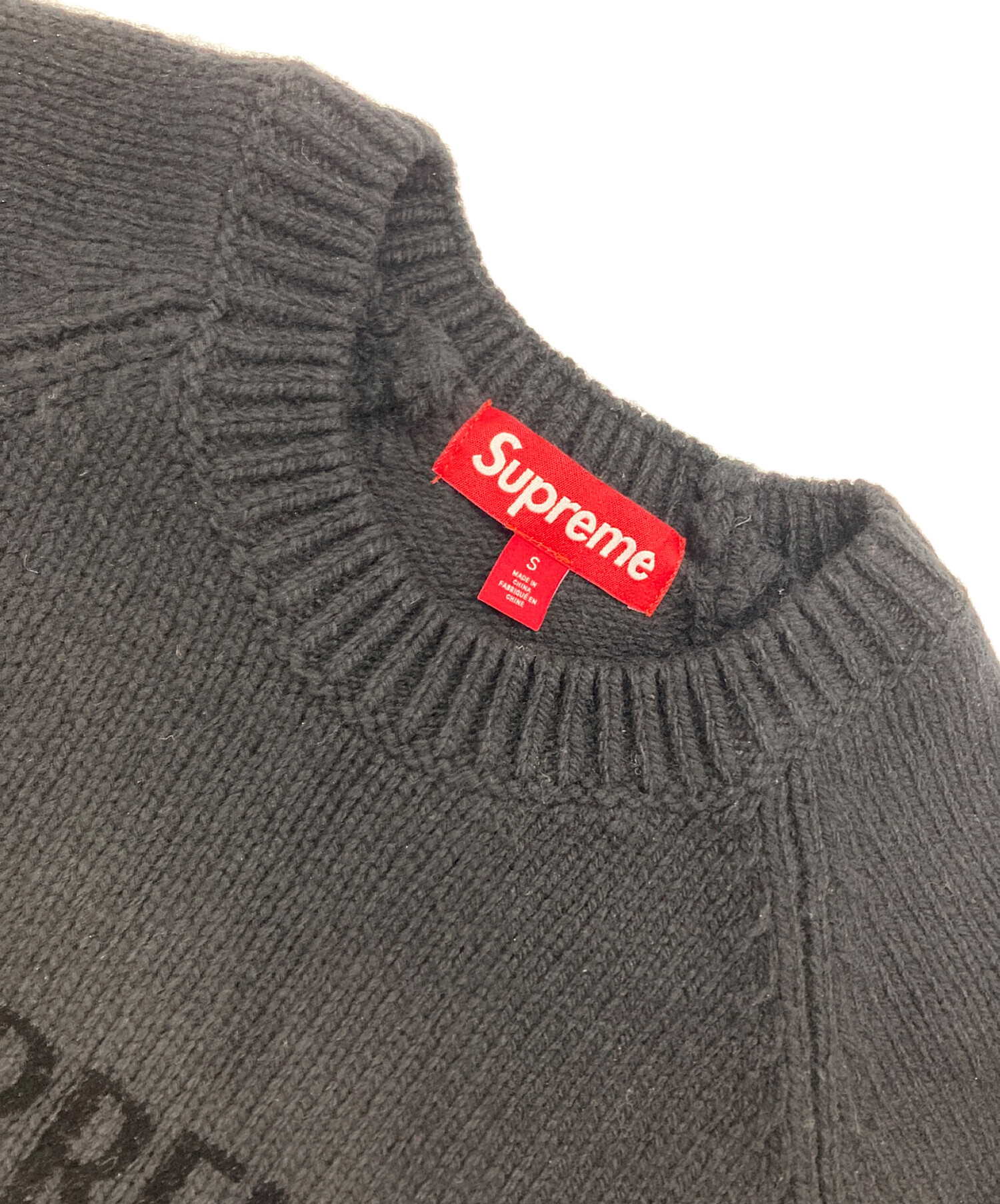 中古・古着通販】SUPREME (シュプリーム) Flocked Logo Sweater