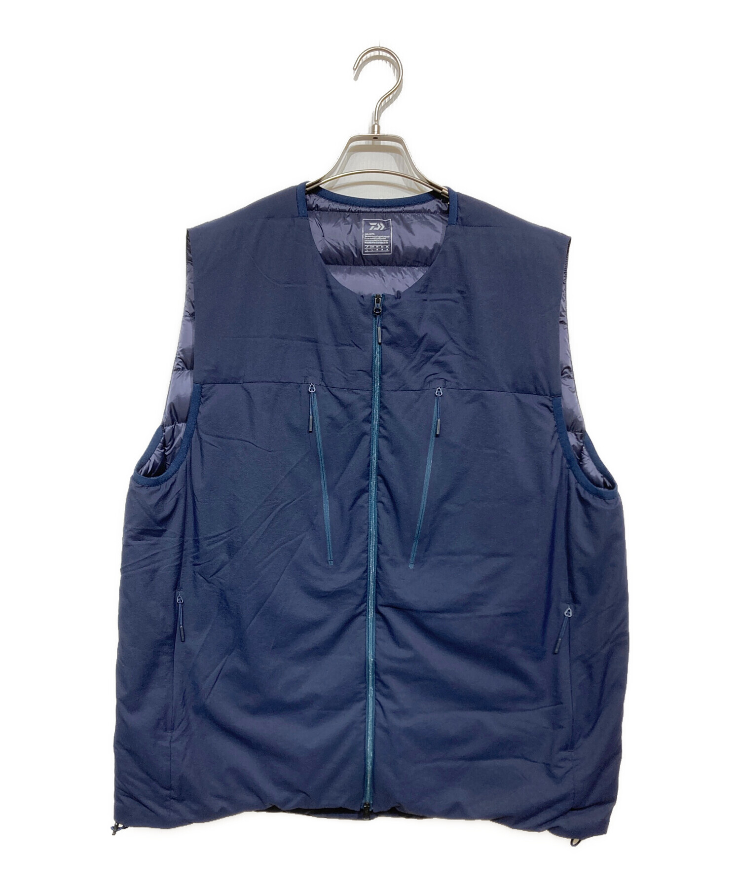 も*ゃ様 ダイワライフスタイル ダウンベスト ネイビー L 中古・古着通販】DAIWA LIFE STYLE (ダイワライフスタイル) INNER DOWN