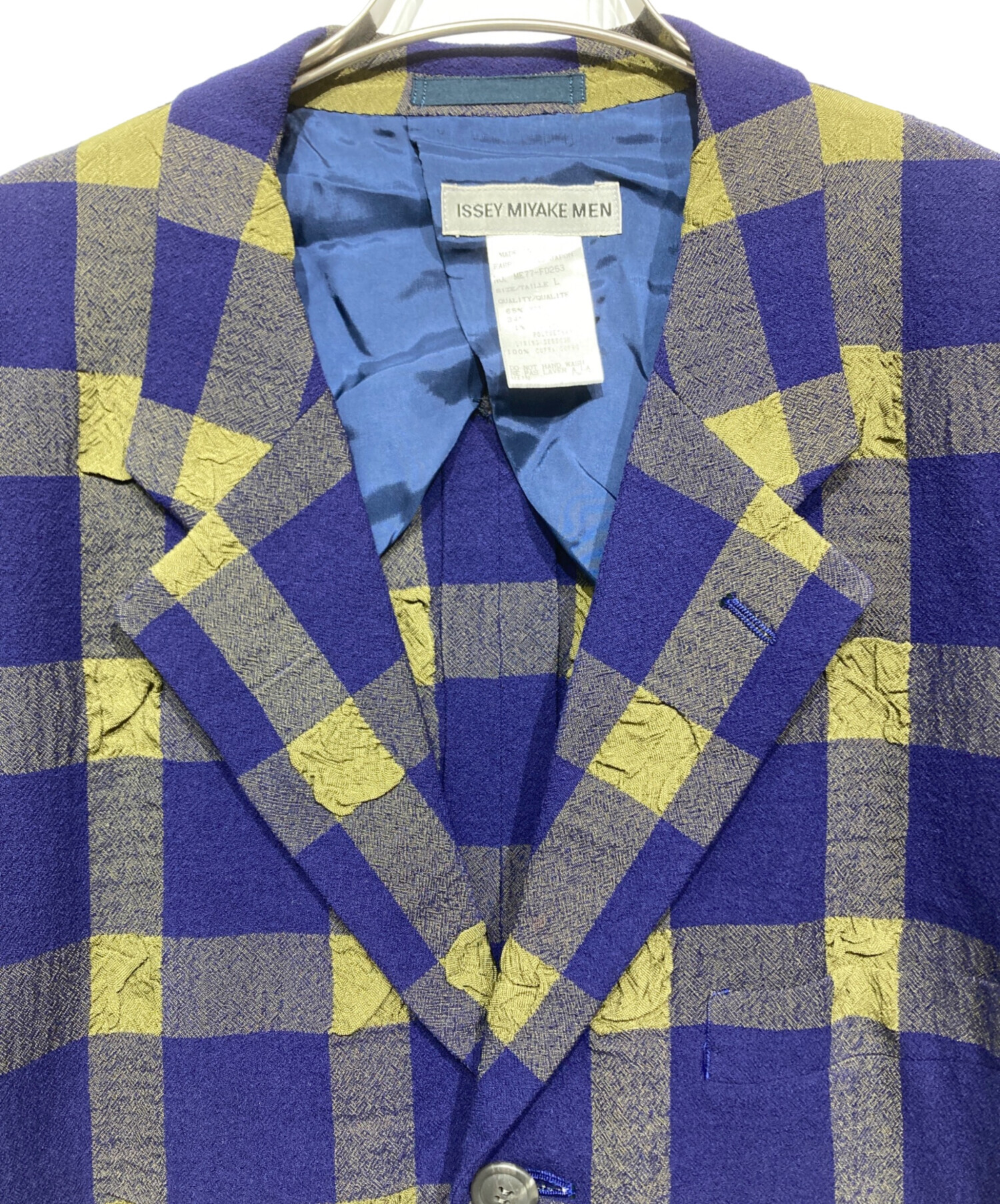 issey miyake men しわ加工　テーラードジャケット　アーカイブ品 中古・古着通販】ISSEY MIYAKE MEN (イッセイミヤケメン) シワ加工