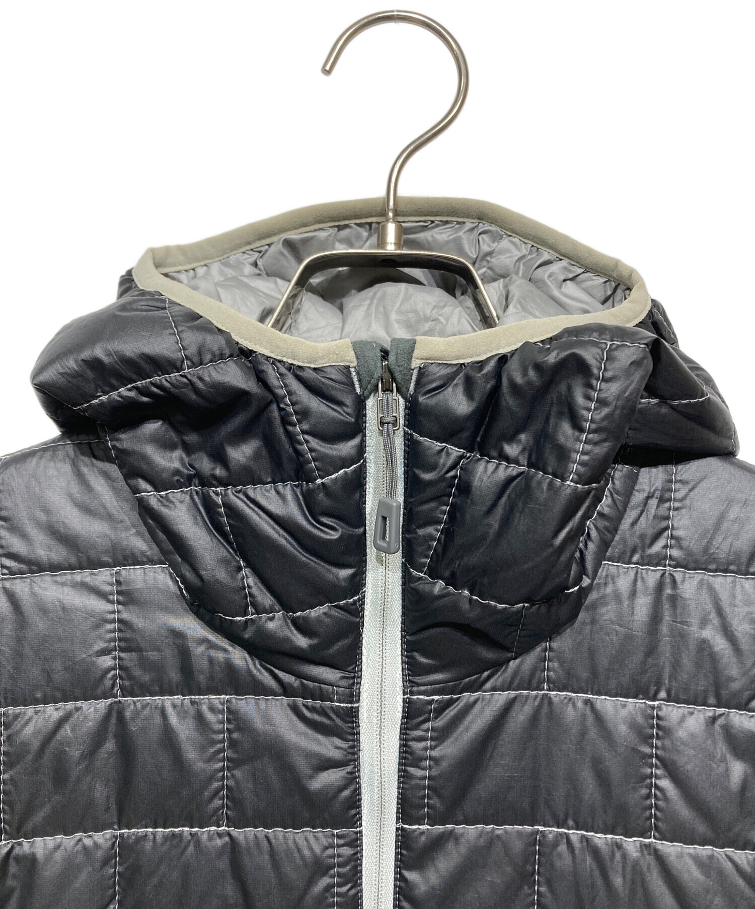 Patagonia ナノパフ　プルオーバー　シルバー □ 値下！美USED！格安！ patagonia Nano Puff Bivy Pullover ナノ
