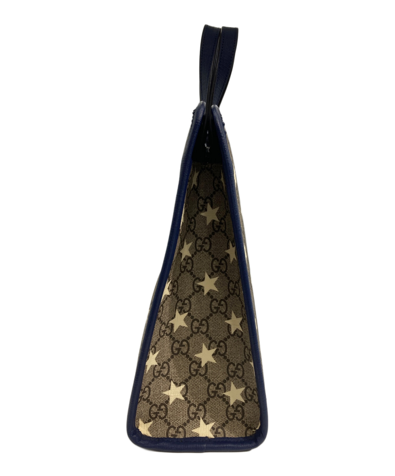 GUCCI チルドレンズ トートバッグ ラバー ネイビー 中古・古着通販】GUCCI (グッチ) チルドレンズ GG プリント トート