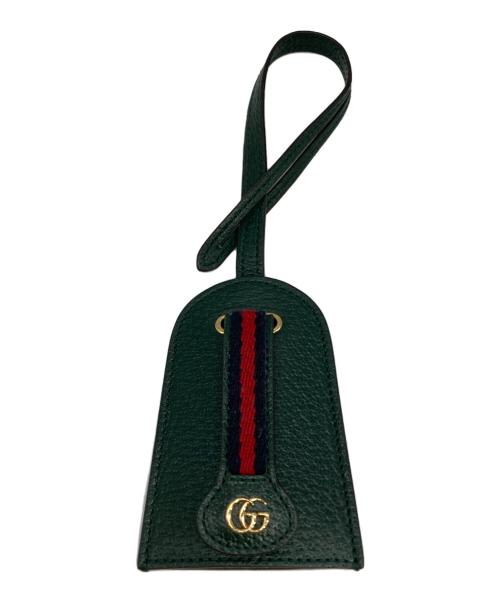 未使用級　GUCCI　現行タグ　シェリーライン　ネイビー　イタリア製 中古・古着通販】GUCCI (グッチ) シェリーライン キーホルダー