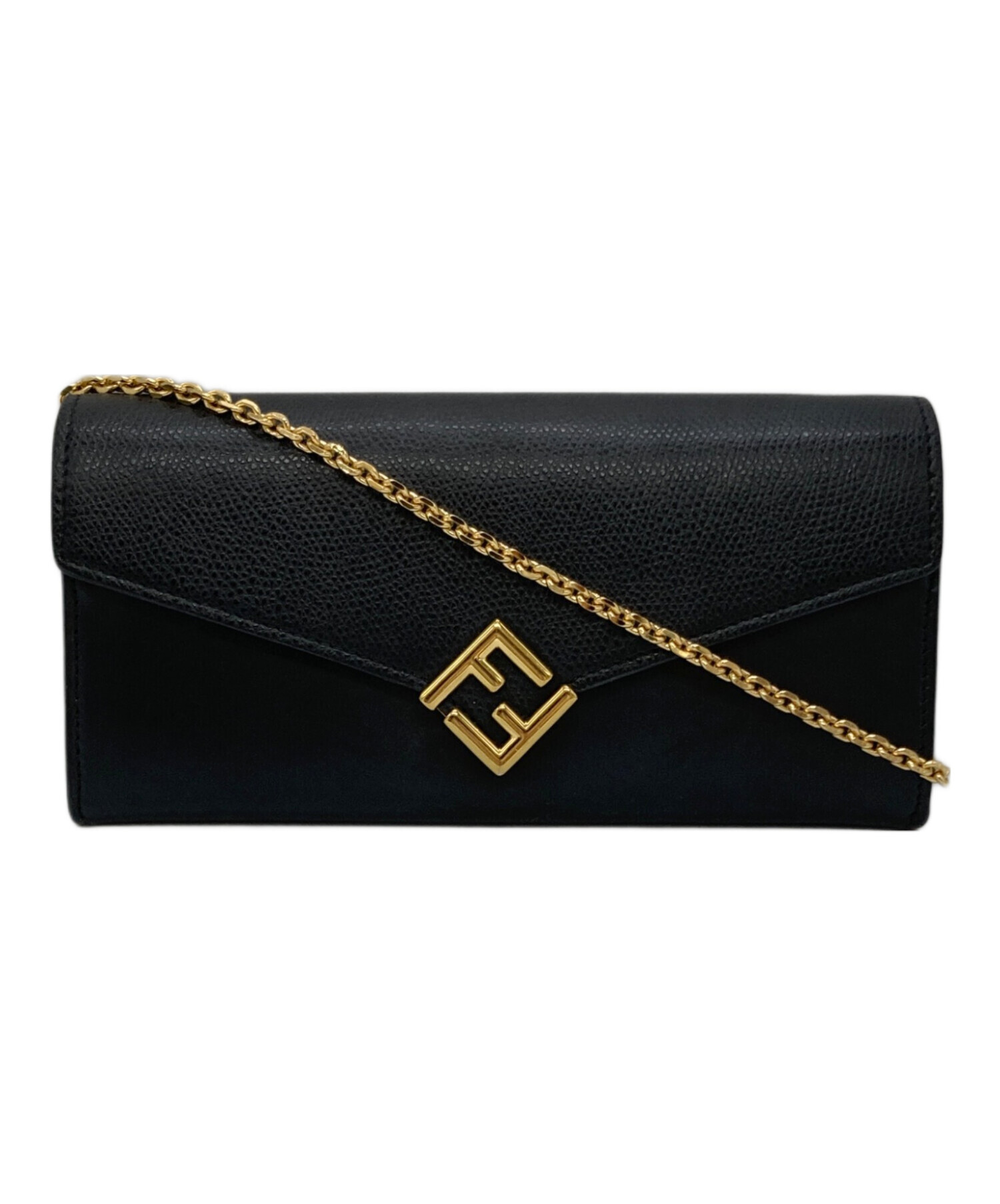 FENDI フェンディ FFダイヤモンド チェーンウォレット 中古・古着通販】FENDI (フェンディ) FFダイヤモンド チェーン