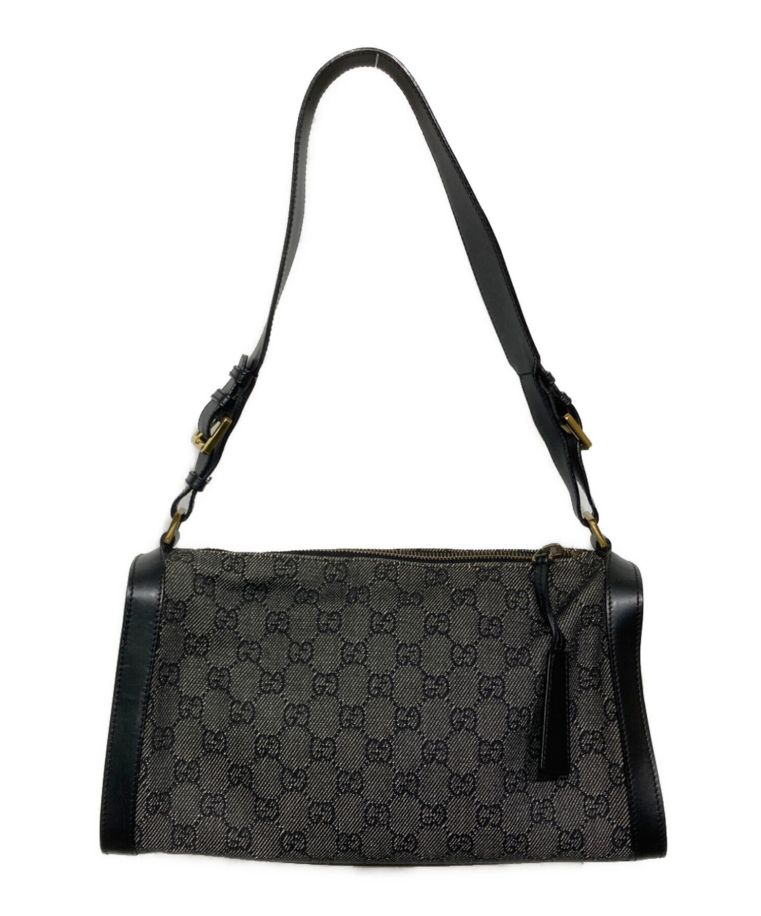 中古・古着通販】GUCCI (グッチ) GG柄 ワンショルダーバッグ ブラック